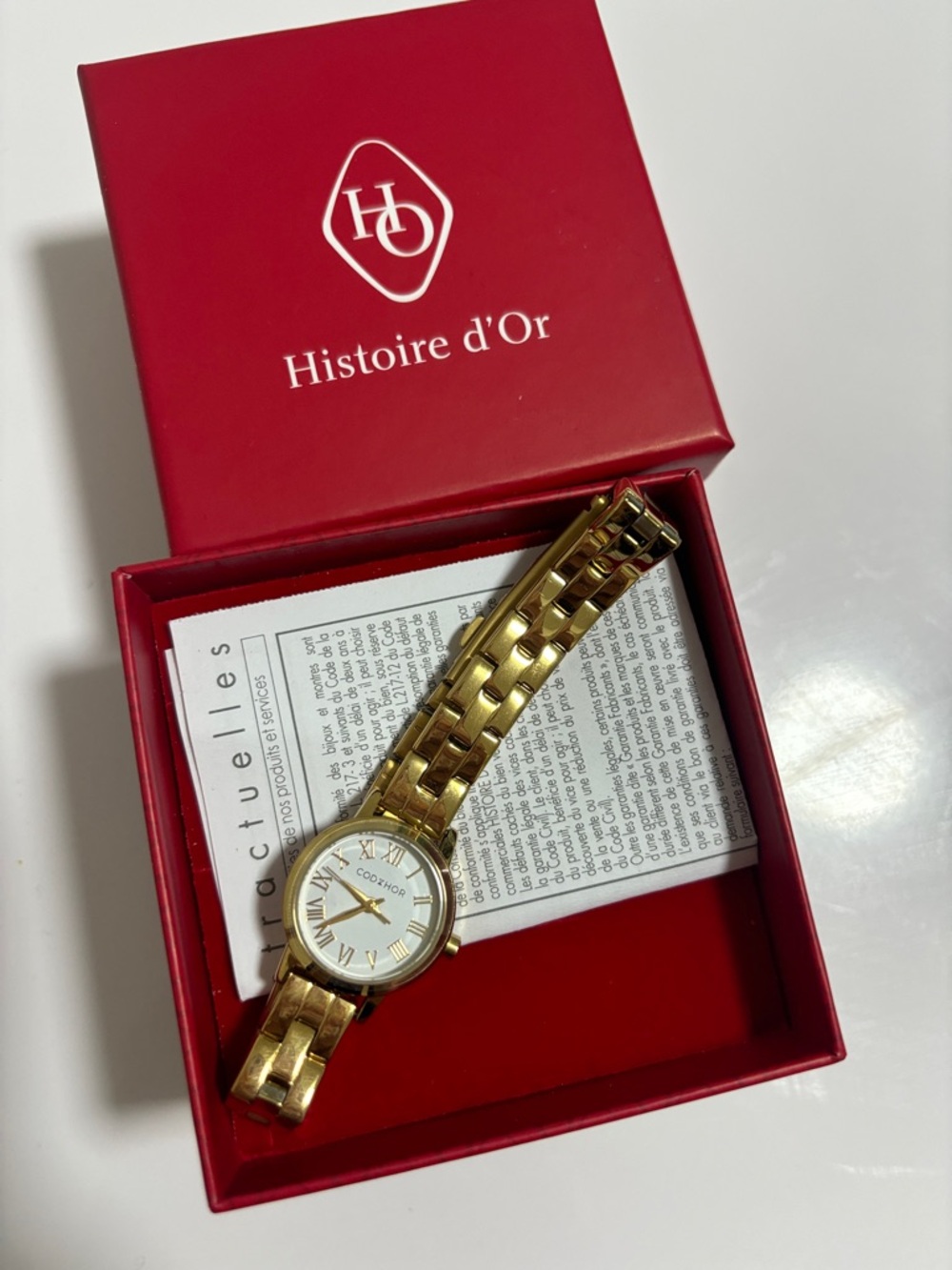 Histoire d'Or Gold Tone Women's Watch